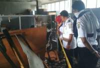 Diduga Korsleting Listrik, Kantor Dishub Kota Cilegon Hangus Terbakar