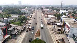 Dinas SDABMBK Tangsel Bangun Median dan Dua U-Turn di Jalan Rawa Buntu Sesuai Kajian Dishub