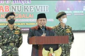 Plt Wali Kota Waris Thalib Buka Konfercab NU VIIII Kota Tanjungbalai