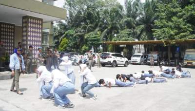 Bolos Sekolah, Puluhan Pelajar SMK Dijaring Satpol PP Kabupaten Tangerang