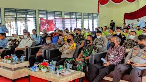 Vaksinasi Serentak di Lapas Klas IIA Pangkalpinang Dihadiri Presiden Jokowi melalui Daring