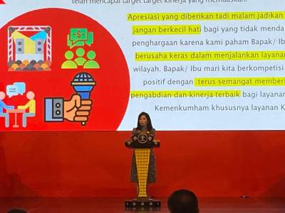Rakernis Kekayaan Intelektual, Dirjen KI: Hingga Triwulan III, Tarja Bidang Layanan KI Sudah Mendekati Sempurna