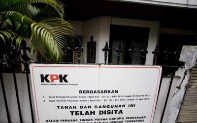 Ilustrasi tanah dan bangunan hasil sitaan KPK.