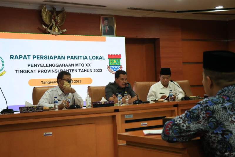 Sekda Pimpin Rapat Persiapan MTQ XX Tingkat Provinsi Banten