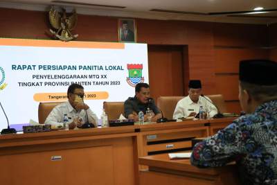 Sekda Pimpin Rapat Persiapan MTQ XX Tingkat Provinsi Banten