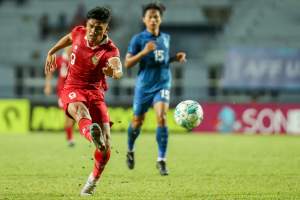 Timnas Indonesia U-23 saat bertanding melawan Vietnam di babak final Piala AFF U-23 2023, Sabtu (26/8/2023) malam, di Thailand.