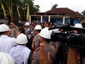 Groundbreaking gedung Polresta Tangerang di Tigaraksa, Kabupaten Tangerang.