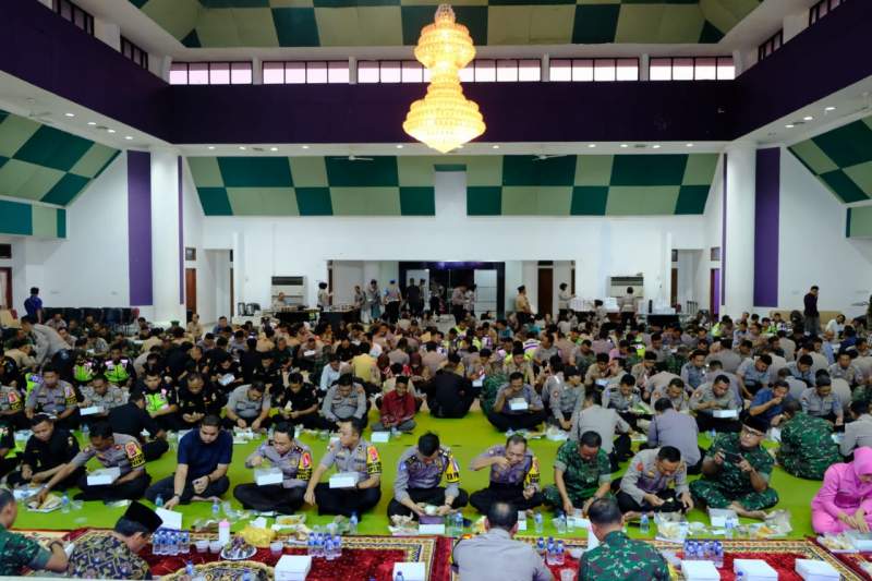 TNI-Polri di Kabupaten Tangerang Bukber Bareng Wartawan