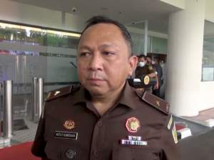 Kapuspenkum Kejagung, Ketut Sumedana di Gedung Kejagung, Jakarta.