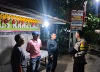 Polsek Tanjung Balai Selatan Patroli dan Sambang Pos Ronda Tekan Kejahatan Jalanan