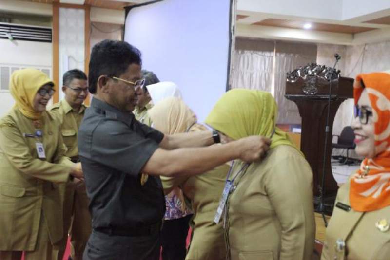 Wakil Wali Kota Tangerang Sachrudin saat seleksi teaga pendidik.