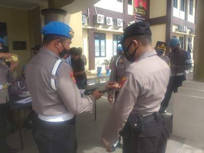 Kapolres Serang Periksa 104 Senpi Anggota, 3 Senpi Ditarik Provos