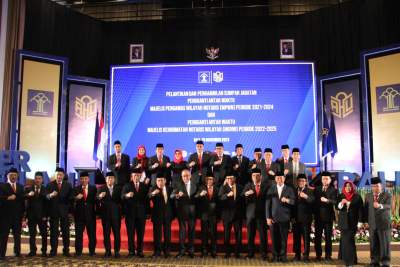 Menkumham Lantik dan Ambil Sumpah Sejumlah Pejabat Kemenkumham, Kanwil Banten saksikan Secara Daring