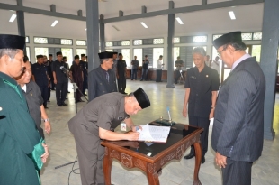 Sekda Definitif, Dilantik