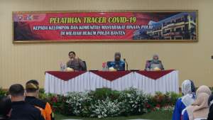 Polda Banten Latih 125 Orang Tenaga Tracer Covid