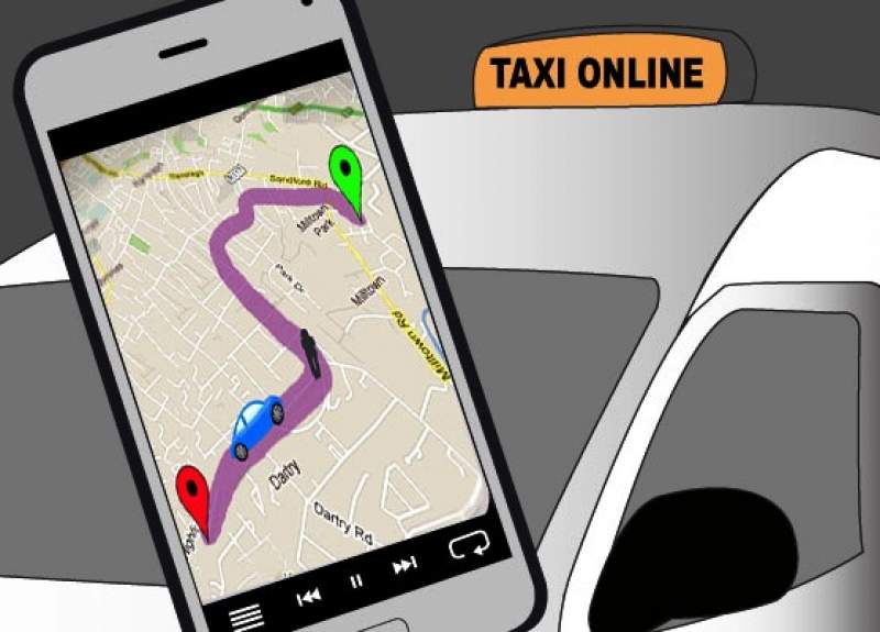 ilustrasi taxi online