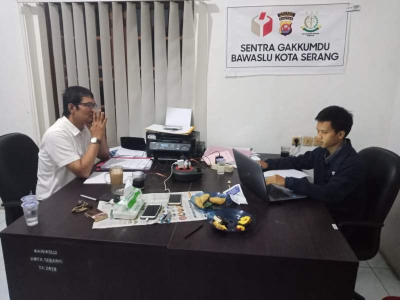 Soal PSU,  Gakkumdu Bawaslu Kota Serang Periksa Komisioner KPU Kota Serang