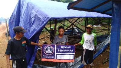 Ketum PUB Segera Kunjungi Huntara di Kampung Cigobang Anyer