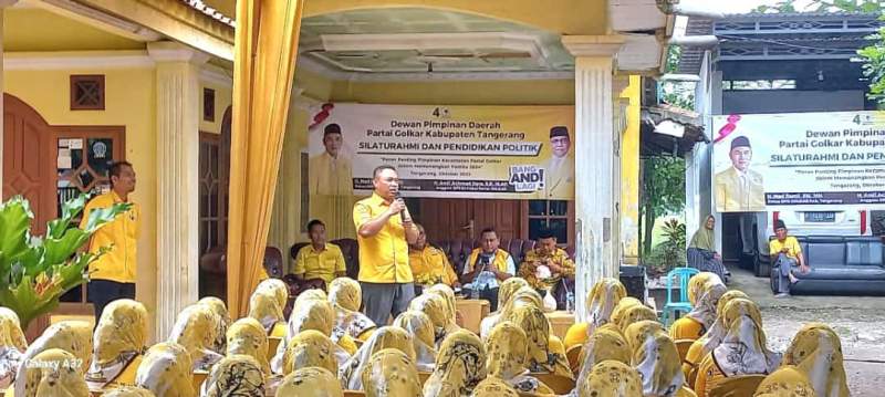 Ditarget 12 Kursi, Caleg Golkar intensif Kampanye Turun ke Warga