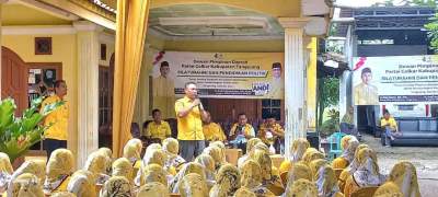 Ditarget 12 Kursi, Caleg Golkar intensif Kampanye Turun ke Warga