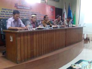 Rapat pelno KPU Kabupaten Tangerang