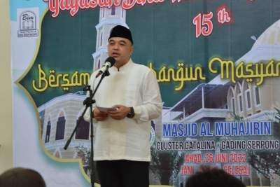 Zaki Hadiri Puncak Perayaan Milad Yayasan Bina Insan Madinah Catalina