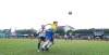 Play maker Forkabi Tangsel, Shin Hyun Joon duel bola udara dengan stoper Aseng, Betet. Laga berakhir 3-1 bagi kemenangan Aseng.