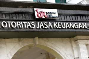 Ilustrasi kantor pusat OJK di Jakarta.