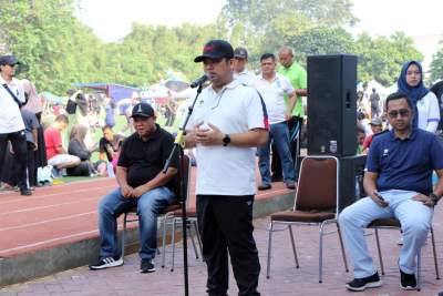 Jaga dan Rawat Ruang Publik, Itu Pesan Arief Saat Buka Lomba Mural di Alun-Alun Kecamatan Cibodas