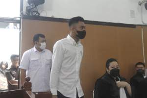 Terdakwa Mario Dandy menjalani sidang tuntutan di Pengadilan Negeri Jakarta Selatan, Selasa (15/8/2023).