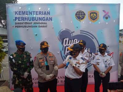 Tak Pakai Masker, Penumpang Dilarang Naik Kapal di Pelabuhan Merak