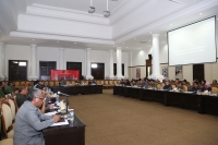 Rapat persiapan pemeriksaan oleh BPK RI di Pendopo KP3B, Kota Serang, (09/02/2015).