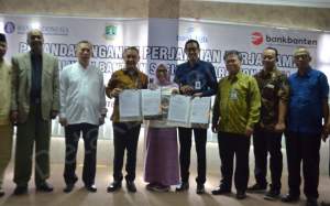 Dinsos Banten Kembali Kerjasama Dengan Dua Perbankan Untuk Penyaluran Bantuan Sosial Secara Non Tunai