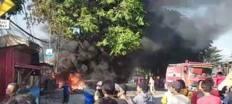 Warteg di Pasir Gadung Cikupa Ludes Terbakar