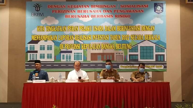 Gubernur Buka Sosialisasi Perizinan Berusaha dan Pengawasan Berusaha Berbasis Resiko