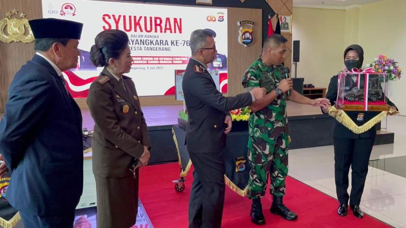 Dandim 0510 Tigaraksa Hadiri Syukuran HUT Bhayangkara