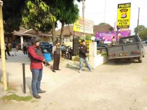 Antisipasi Teror, Mako Polsek Petir Lakukan Simulasi.