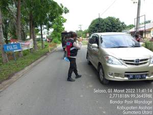 Polsek BP Mandoge Teguran Masyarakat yang Abai Prokes