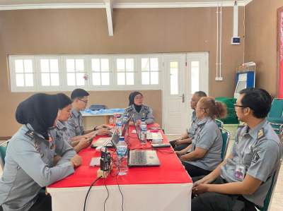 Dipimpin Kadivmin, Kemenkumham Banten Lakukan Pendampingan Penerapan Manajemen Risiko