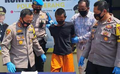 Lakukan Aksi Pelemparan Batu di Jalan Tol, Seorang Lelaki Diamankan Satuan Reskrim Polres Serang