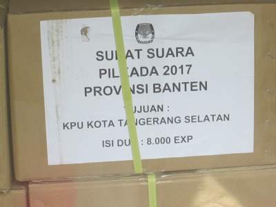 Libatkan 100 Orang Relawan, KPU Tangsel Pastikan Surat Suara Di Lipat Pekan Ini