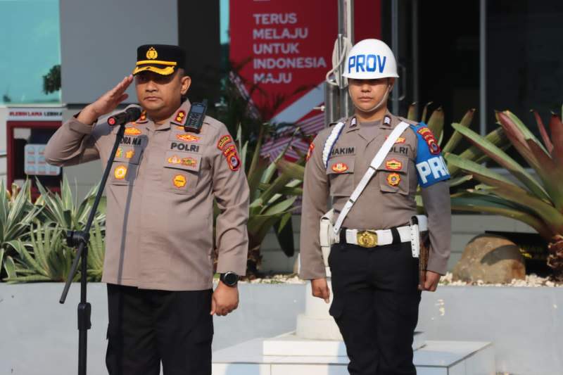 Wakapolresta Tangerang Pimpin Apel Pagi