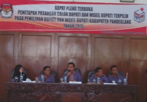 KPU Pandeglang Tetapkan Kemenangan INTAN
