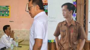 Guru honorer SD Negeri Cibeureum 1 Kota Bogor, Mohamad Reza Ernanda, yang membongkar dugaan pungli di sekolahnya.