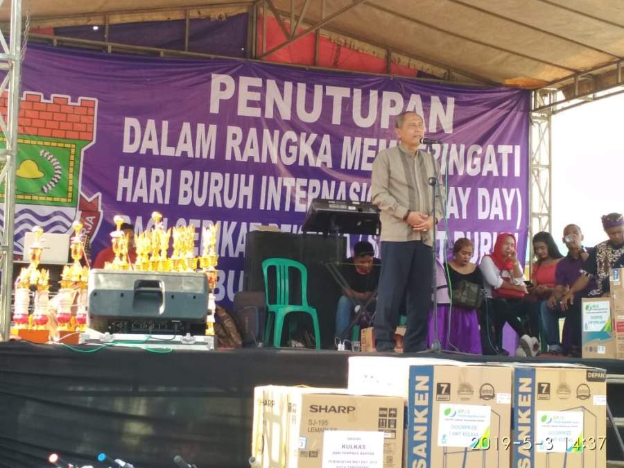 Kadisnaker : Perayaan Hari Buruh Internasional di Kabupaten Tangerang Berjalan Lancar
