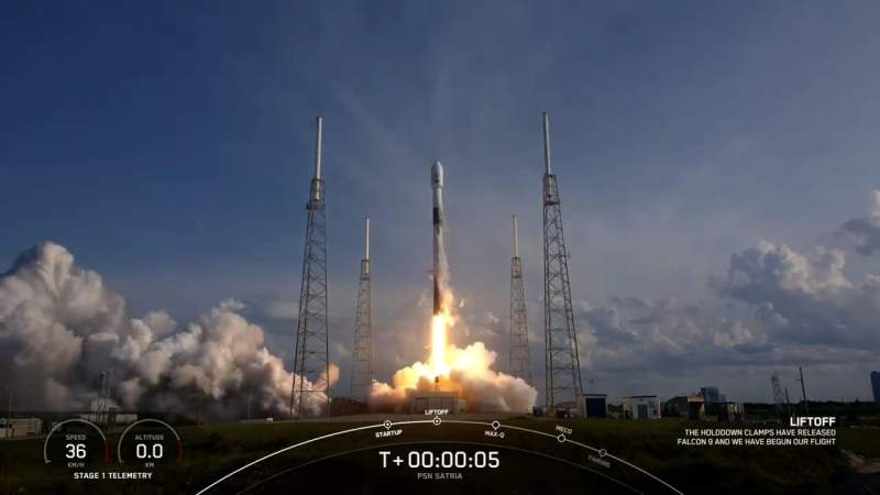 Dari Landasan SpaceX Satelit Indonesia Satria-1 Sukses Diluncurkan, Mengorbit di Atas Papua