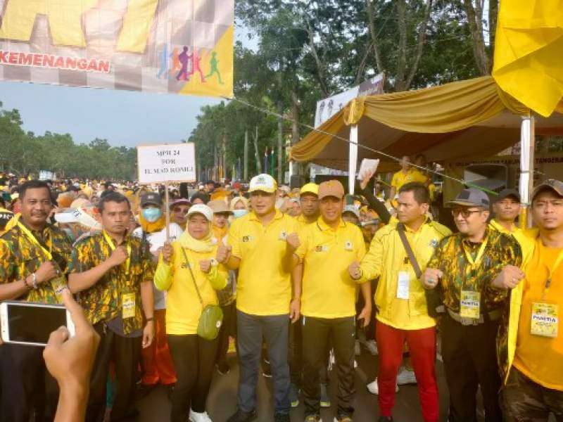 Ribuan Kader Partai Golkar Kabupaten Tangerang Ikuti Jalan Sehat