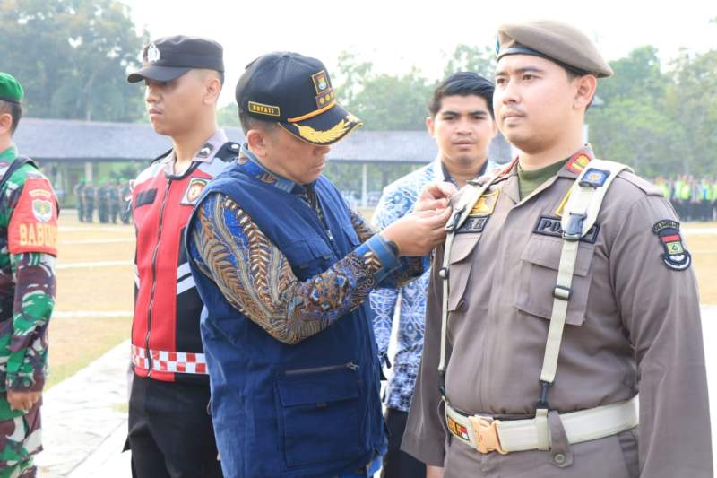 Pj Bupati Pimpin Gelar Pasukan Pengamanan Pilkades