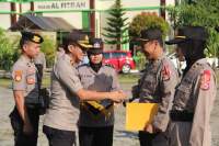 Pasca Laksanakan PAM TPS Pemilu 2019, Kapolres Lebak Berikan Penghargaan