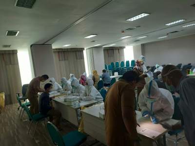 Hasil Rapid Tes Di Balaikota, 120 ASN Pemkot Tangsel Reaktif Covid-19